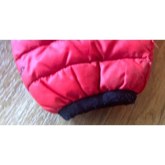Columbia Puffer Waterproof Red/Gray Hooded Jacket Kid’s 4/5 Front Zipper - Picture 9 of 9